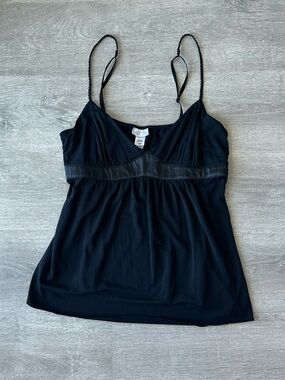 La Senza Black Spaghetti Strap Cami  Women's Tank Top
